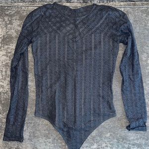Abercrombie & Fitch Blue Long Sleeve Bodysuit